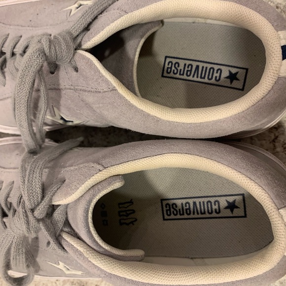 Converse One Star OX Wolf Grey/white/Navy  159733C Unisex W-10/M-8 - Picture 6 of 14